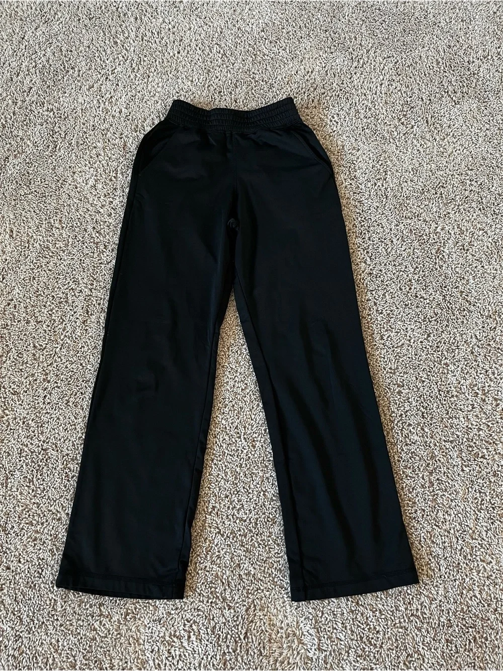 Varsity Black Track Jogger Pants for Women